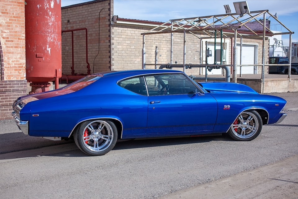The head-turning blue color attracts plenty of attention at shows.