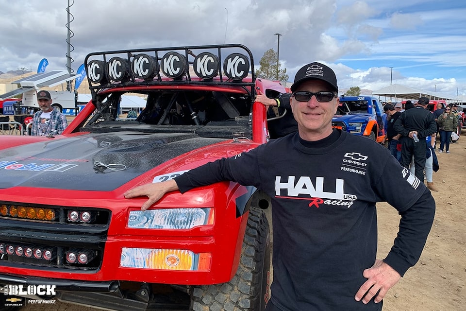 Chad Hall with his Unlimited SPEC Truck before the Saturday festivities at the Mint 400.