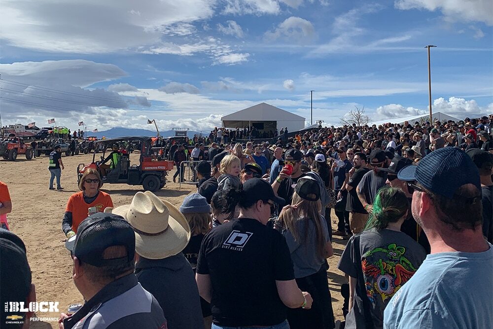 The Mint 400 draws a wide variety of engaged spectators.