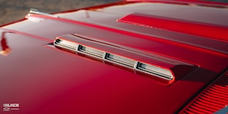 Close-up View the Hood Louvers on a 1966 Chevrolet Chevelle SS Convertible