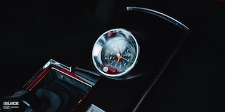 Close-up View a Clock in a 1966 Chevrolet Chevelle SS Convertible