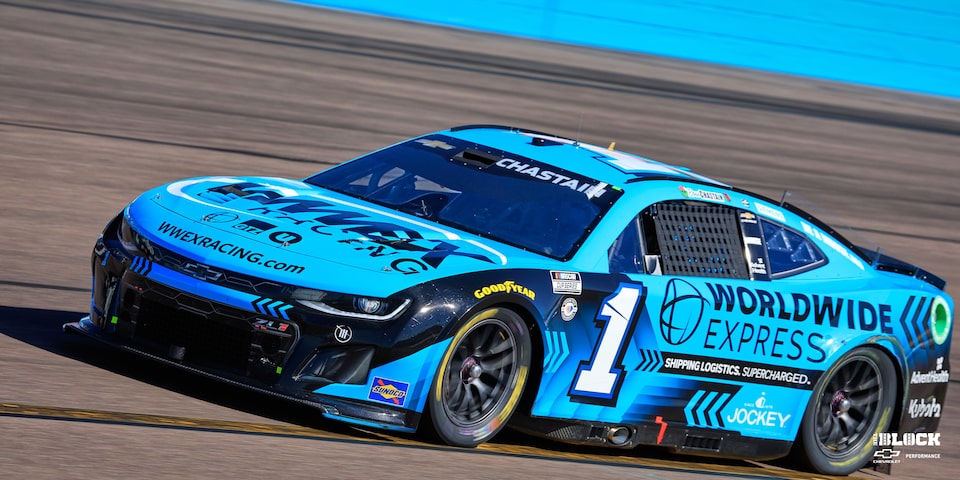 Ross Chastain claimed his second victory of the season in his Trackhouse Racing No. 1 Camaro ZL1 at Phoenix Raceway on Sunday.