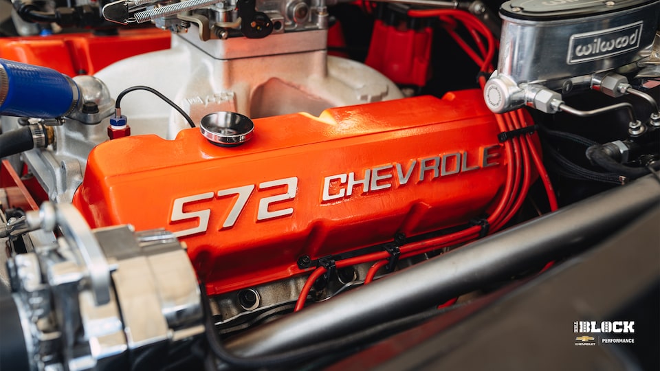Close-up of Chevrolet's ZZ572/720R Deluxe Engine