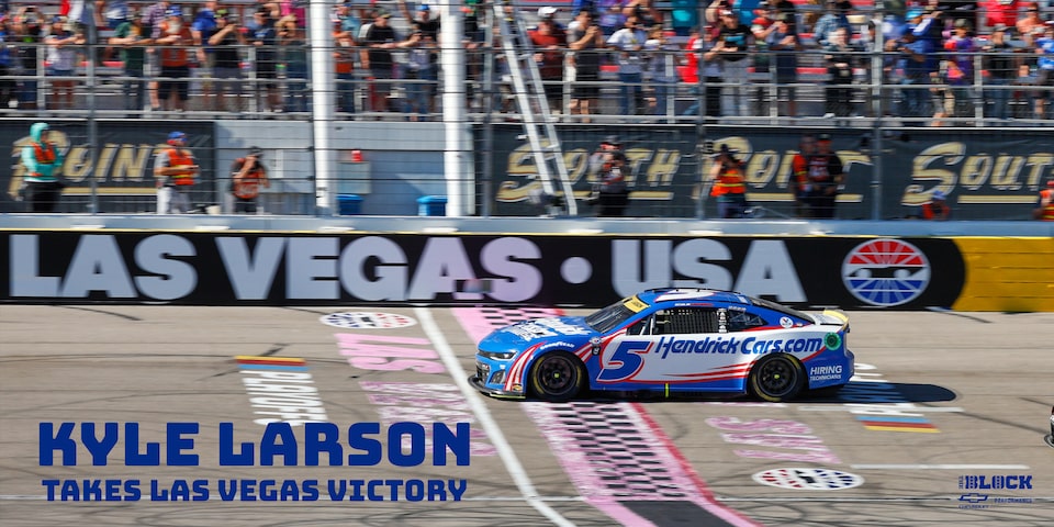 Kyle Larson Takes Las Vegas Victory
