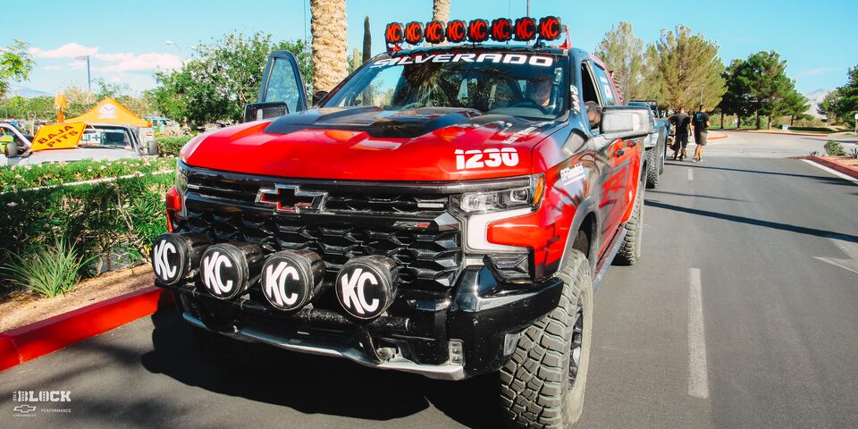 The V-8-powered Silverado ZR2 has had modifications for better ground clearance.