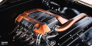 Close-Up Side View of a Chevrolet V8 LS3 Engine