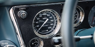 Close-Up of Speedometer in Dwight Ward’s 1971 GMC C15 Truck