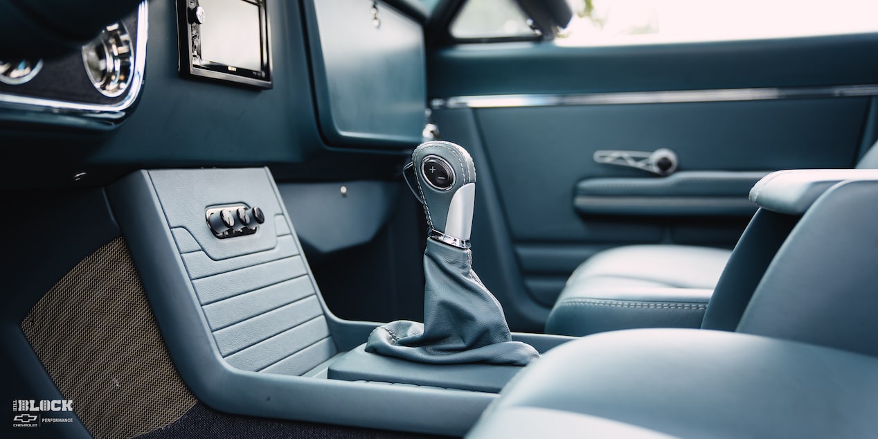 Close-Up of Gear Shifter in Dwight Ward’s 1971 GMC C15 Truck