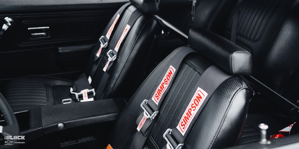 Close-up View of the Racing Seats in a Second-Gen Chevrolet Camaro