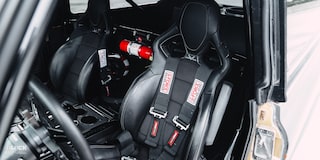 Close-up of the Driver and Passenger Seats in a 1970 Chevy K5 Blazer