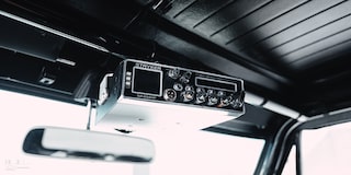 Close-up of a Mobile Transceiver in a 1970 Chevy K5 Blazer
