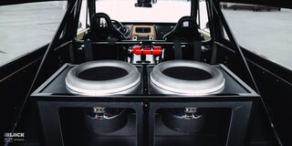 Close-up of an Audio System in a 1970 Chevy K5 Blazer