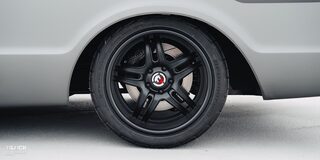 Close-up of a Wheel on a 1970 Chevy K5 Blazer