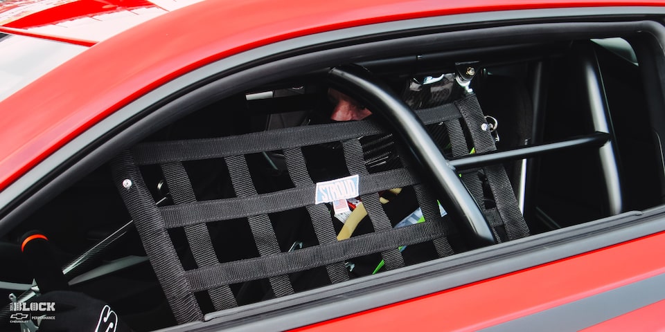Like many racers, Ingram is intense behind the wheel.