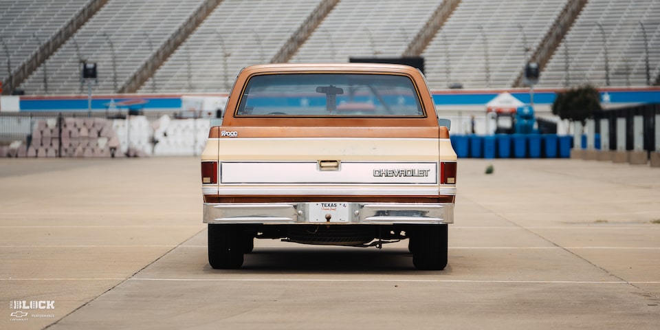 Rear View of a Chevy 1983 C10 Supercharged Truck