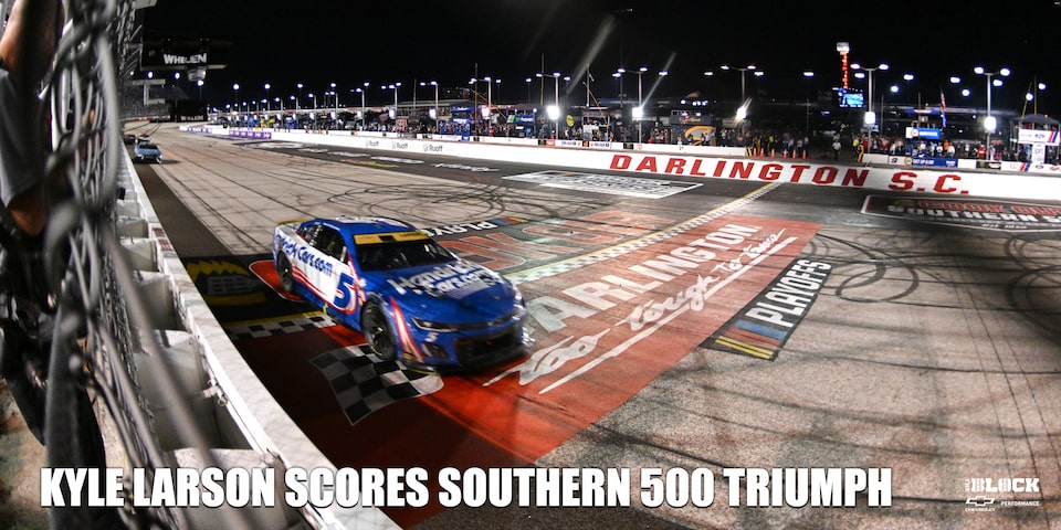 Kyle Larson Scores Southern 500 Triumph
