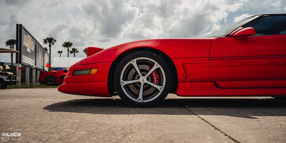 Factory C6 Corvette brakes play an important role in Dixon’s build.