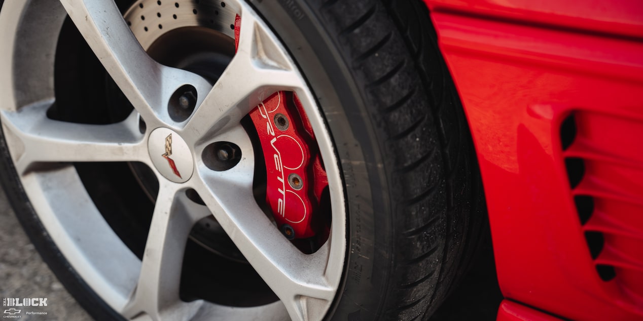 Close-up of a Tire on Mitch Dixon's 1996 Greenwood Corvette