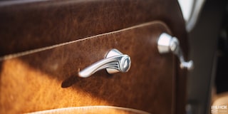 Close-up of the Car Door Handle of a 1958 Chevy Apache Pickup Truck