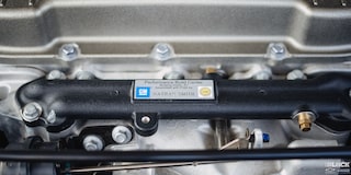 Close-up of the Nameplate for the GM Engine in a 1958 Chevy Apache Pickup Truck