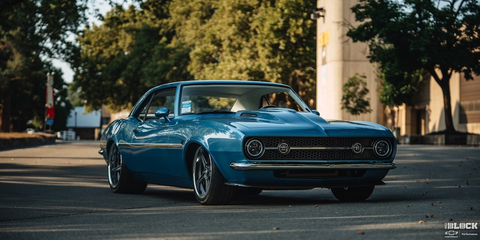A Classic Blue 1968 Chevrolet Camaro
