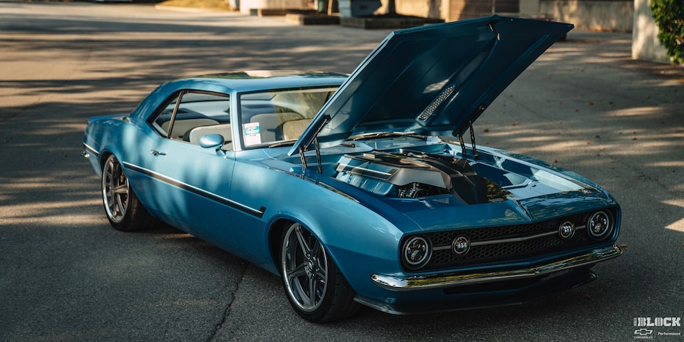 The 1968 Camaro is a beauty. It’s even been named a finalist in the GM Iron category of the Goodguys Chevrolet Performance Builder of the program.