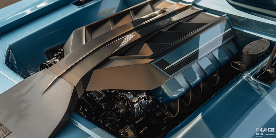 The LT1 crate engine* under the hood.