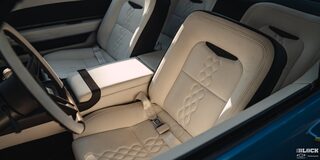 Through the Window View of a 1968 Chevy Camaro's Leather Seats