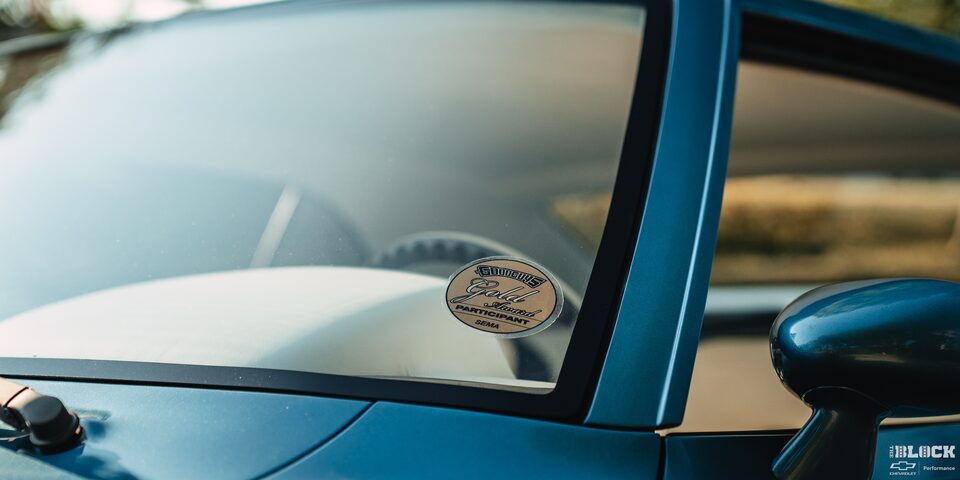 A Sticker on the Windshield of a 1968 Chevy Camaro