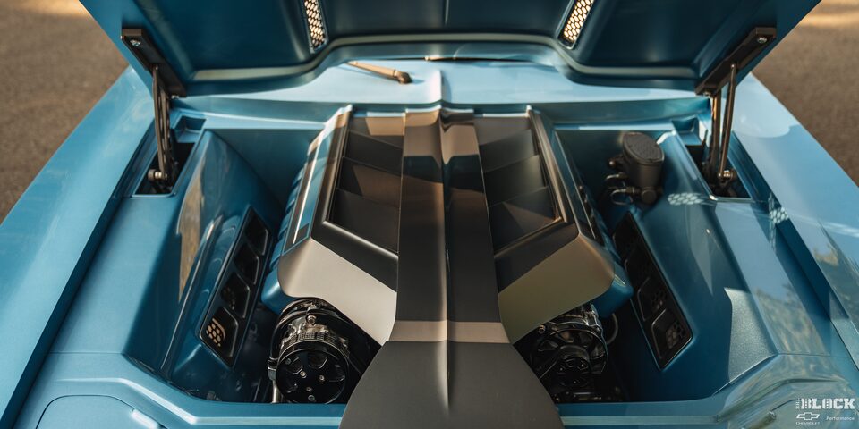 The Chevy LT1 Crate Engine in the Chassis of a 1968 Camaro
