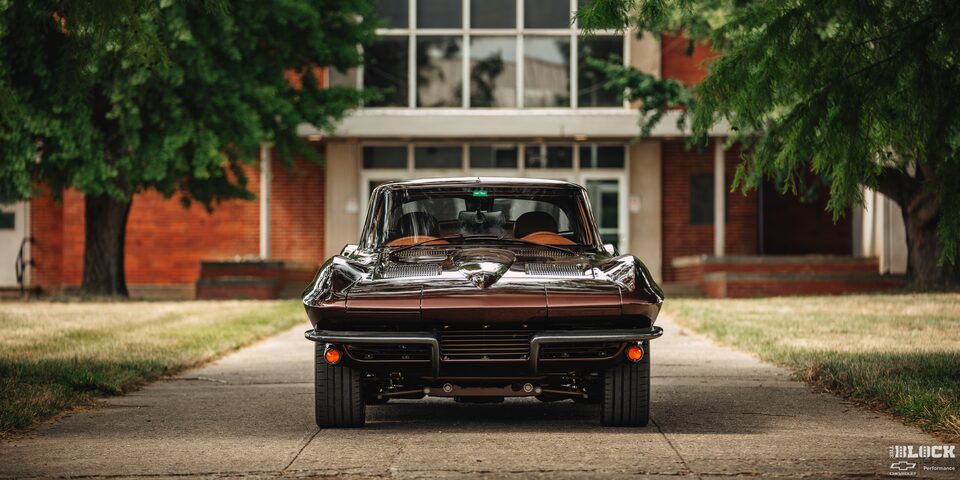 Front View of a Restomod 1963 Corvette Sting Ray