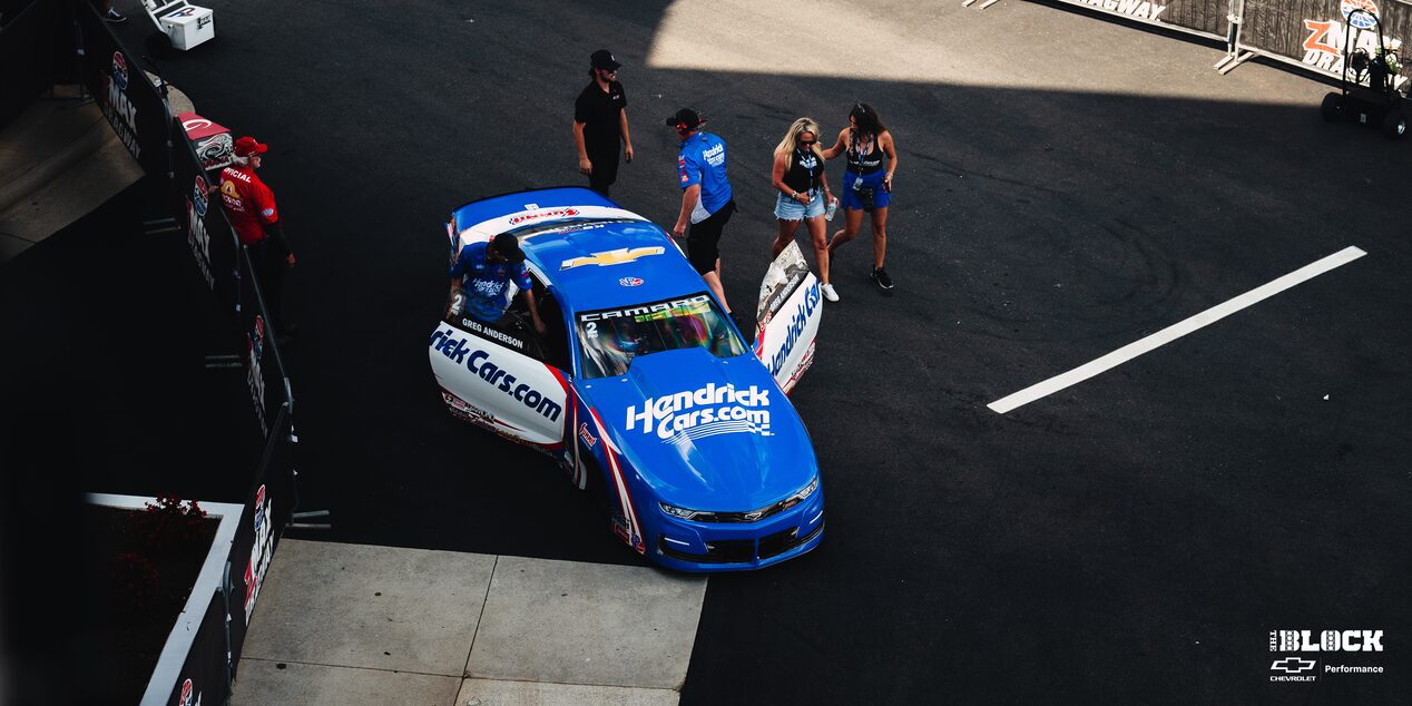 Greg Anderson picked up his six Pro Stock title in his KB Titan Racing Camaro SS.
