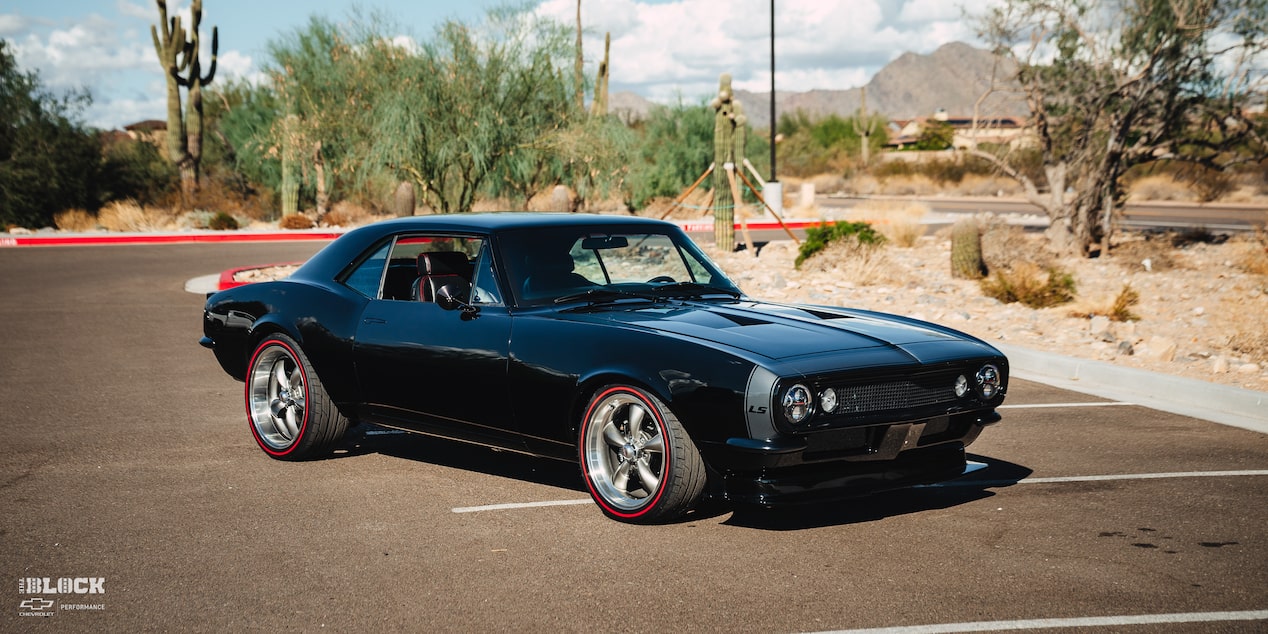 El Camaro 1967 de Troy Schindler cuenta con un sistema de tren motriz Performance Connect & Cruise Crate LS de Chevrolet.
