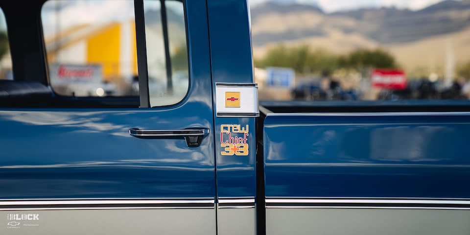 Upholsterer Ricky Howard dubbed the truck “Crew Chief 3+3.”