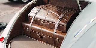 Close-up View of the Trunk in the Goodguys Chevrolet Performance Builder of the Year GM Retro Iron Winner 1941 Willys Coupe