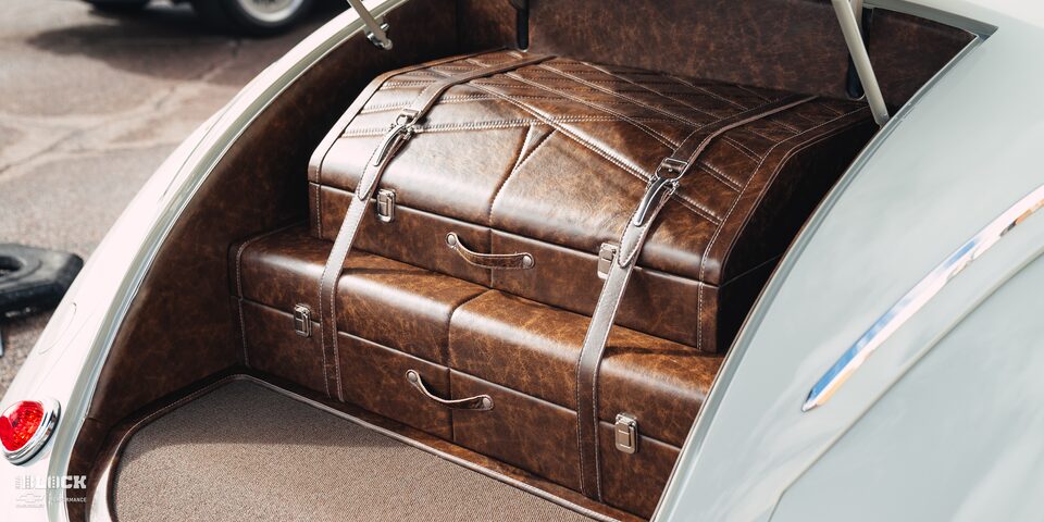 Close-up View of the Trunk in the Goodguys Chevrolet Performance Builder of the Year GM Retro Iron Winner 1941 Willys Coupe
