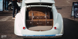 Rear View of the Trunk in the Goodguys Chevrolet Performance Builder of the Year GM Retro Iron Winner 1941 Willys Coupe