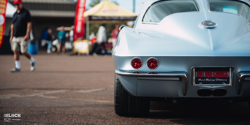 Close-up Rear View of the Goodguys Chevrolet Performance Builder of the Year GM Iron Winner 1963 Chevy Corvette