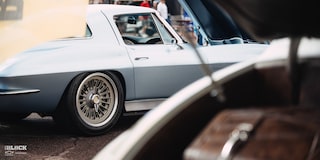 Close-up Side View of the Goodguys Chevrolet Performance Builder of the Year GM Iron Winner 1963 Chevy Corvette