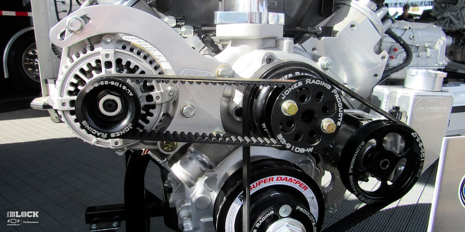 Close-up Side View of 525 RLB Chevrolet Performance Crate Engine