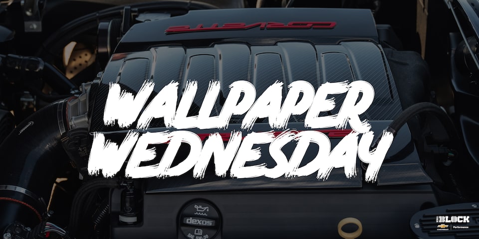 Wallpaper Wednesday: LT1 Crate Engine in a 1964 Corvette