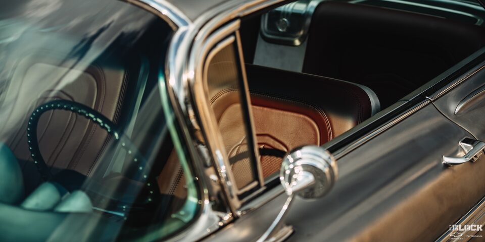 Front Drivers Seat of a Chevy Vehicle from outside the Window