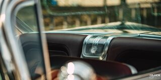 View from outside the Window of the Rear Seats of a 1959 Chevy Impala