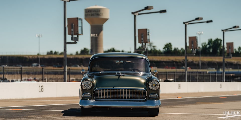 Dennis and Diane Ingram’s 1955 Chevrolet 210 Delray is powered by a Chevrolet Performance LS376/480 crate engine.* The power plant is part of a Connect & Cruise Crate Powertrain System.