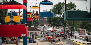 Visitantes en SkyGlider, en Summit Racing Nationals