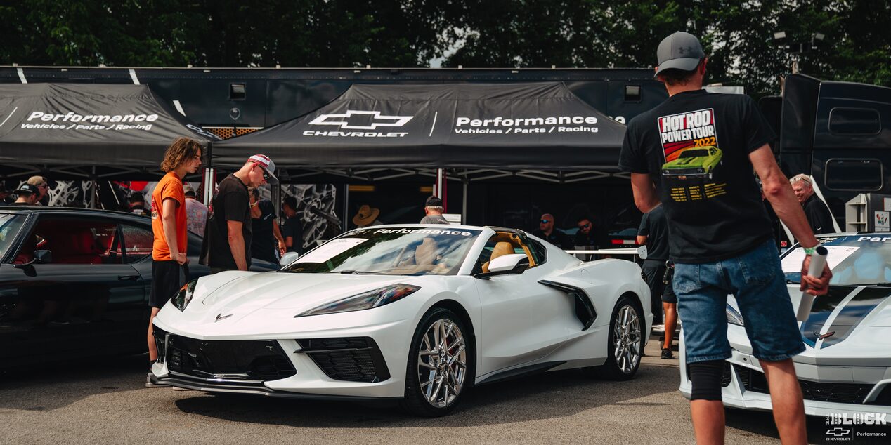 The Chevrolet Performance display was on hand at every stop of the 2024 HOT ROD Power Tour.