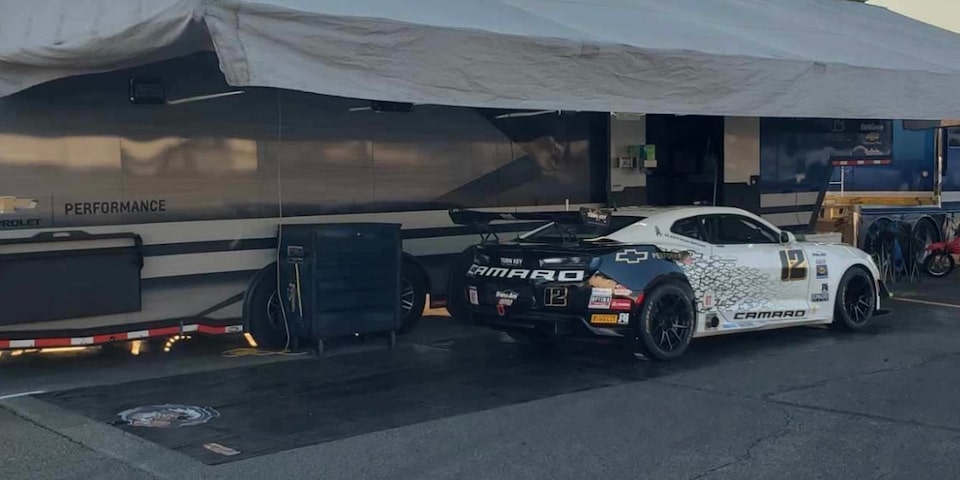 The Camaro Jack Rinke put on the podium at Mid-Ohio features an LT-based engine along with many Chevrolet Performance parts.