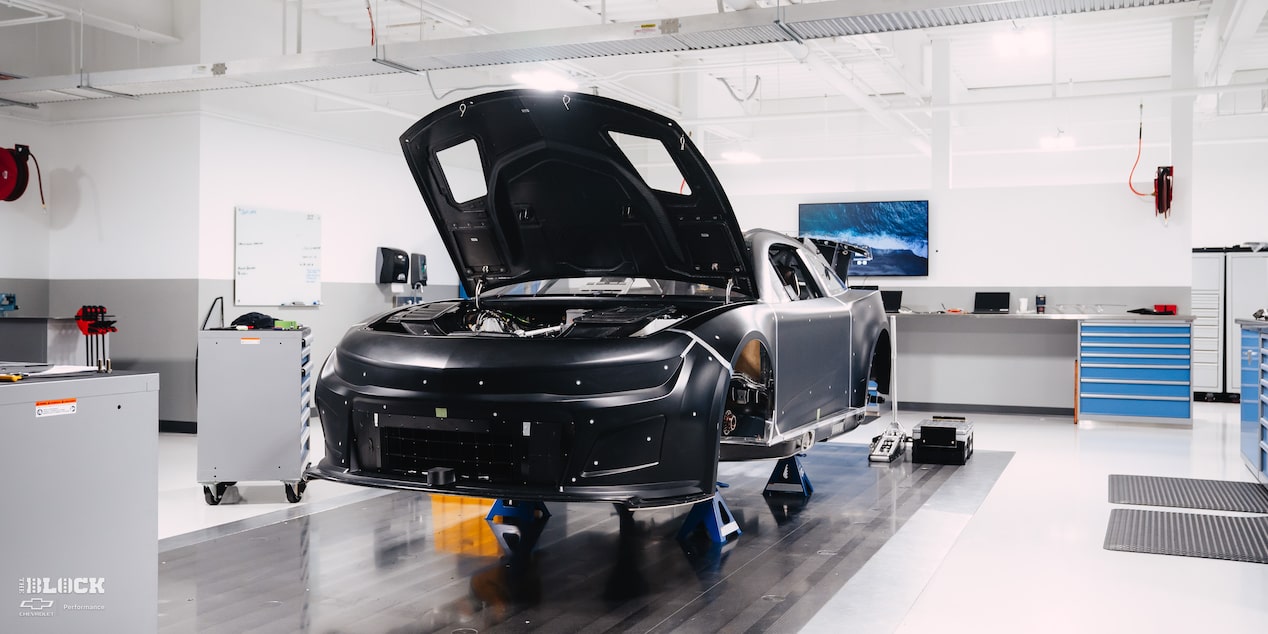A Black Frame for a Chevrolet Vehicle in a Design Room at the GM Charlotte Technical Center.