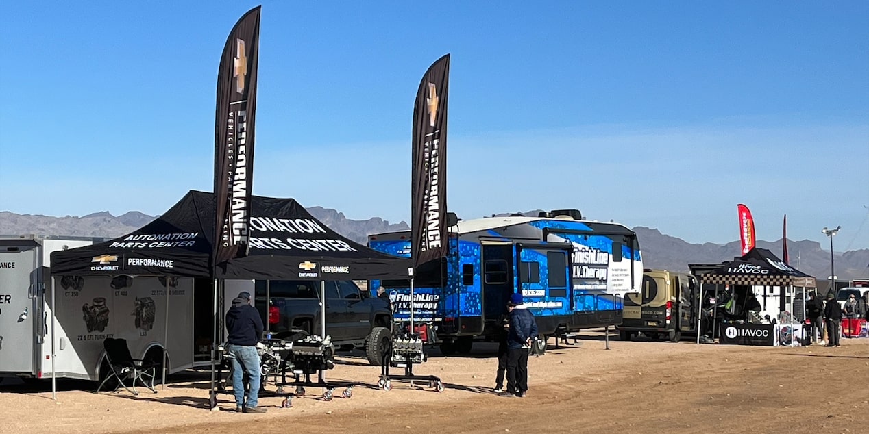 This year, AutoNation Chevrolet Gilbert is providing a Chevrolet Performance 525 RLB crate engine* to the Unlimited Truck SPEC winners in the Parker 400, Mint 400 and California 300.