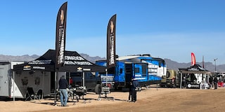 Ground View of the Autonation Parts Center Tent At the Parker 400 in Parker, Arizona.